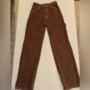 John J. Galt Shanghai Crispina Carpenter Pants - Brown - Women’s Small Y2K